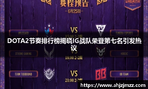 DOTA2节奏排行榜揭晓IG战队荣登第七名引发热议